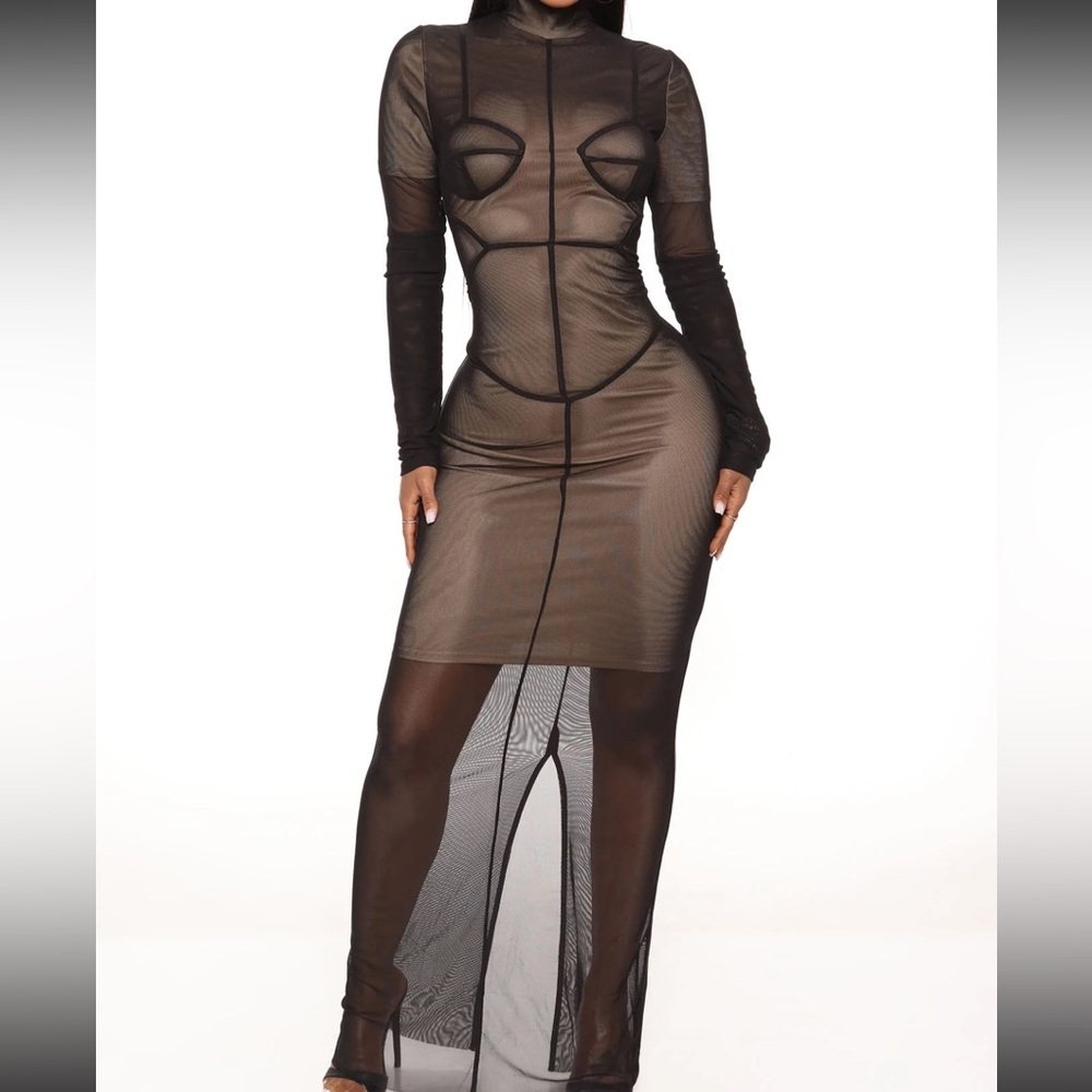 Mesh Maxi Dress